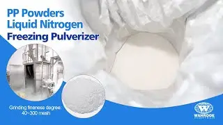 10-700 Mesh Liquid Nitrogen Cooling Plastic PP Pulverizer Cryogenic Grinding Miller Machine