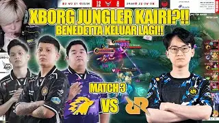 X BORG JUNGLER KAIRI?!! SURPRISE PICK BENEDETTA!! MATCH 3 RRQ HOSHI VS ONIC MPL INDONESIA