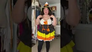 Plus-size girlies this costume is all that ✨🌙 #candycornwitch #plussizehalloweencostume