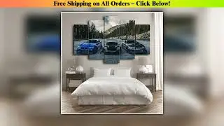 5 Pieces Canvas Art JDM Supra Skyline Car Home Decor Popular Wall Picture Print Living Room Poster