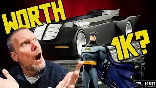 IS IT WORTH OVER $1K? | Batman Animated Series BATMOBILE 1/10 Statue | Iron Studios