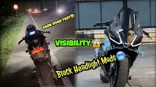 Aprilia RS457 Headlight Night Visibility After Black Tinted Mods🤩 | Aprilia Super modification | 