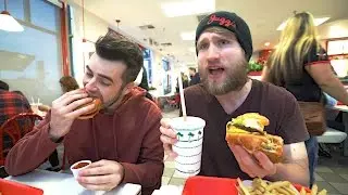 HIS FIRST TIME EATING IN N OUT REACTION!