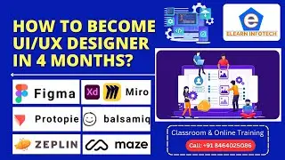 How to become UI/UX Designer in 4 months? | Best UI/UX Design Course in Hyderabad | Elearn InfoTech