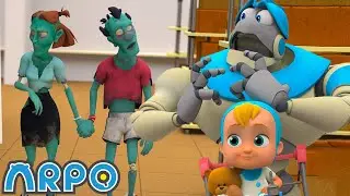Zombie Apocalypse at the Supermarket | 1 HOUR OF ARPO | Full Episode Compilation | Videos for Kids!