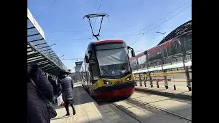Pesa Tramicus 122N #2854 MPK Ł&oacute;dź linia 9 kierunek Olech&oacute;w