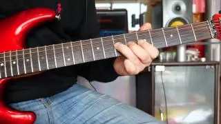 Finishing blues phrases on the right note