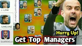 Get Top Managers with Highest Management Skills in PES 2018 MOBILE | Hurry up!