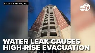 Most residents safe to return after major water leak at Md. high-rise apartment building