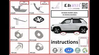 Hyundai INSTER 2024+ running boards installation / yan basamak montajı