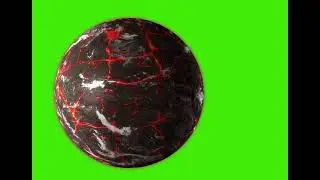 Planet with Lava Green Screen | VFX | Chroma Key |VFX Editing | CGI | Shorts | FYP | WhatsApp Status