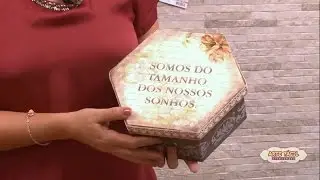 Caixa Scrapdecor com Stencil