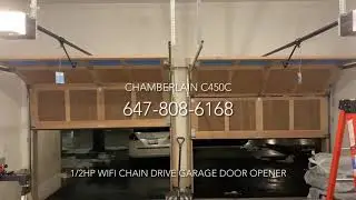 Chamberlain C450C &frac12; HP Durable Chain Drive Wifi Garage Door Opener