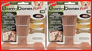 SPOT by Ethical Products - Bambone Plus &ndash; Easy Grip Durable Dog Chew Toy for Aggressive Chewers