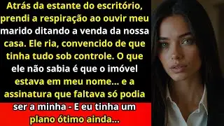 Atrás da estante do escritório, ouvi meu marido ditar a venda da casa — sem saber que o imóvel era..