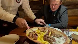 Degustare la Etno Kuca Dinar Vršac Serbia, Platoul Brian și cele mai apreciate deserturi