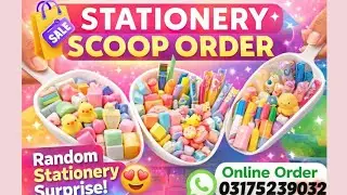 Stationery Scoop Order | Random Scoop Sale | Online Stationery Order