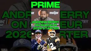 ANDREW BERRY on SHEDEUR 2026 BROWNS STARTER #nfl #espn #s3sports #browns #shedeursanders #nflnews