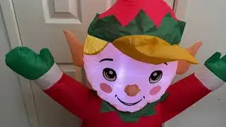 Holiday Time Jolly Elf LED 4' Inflatable Showcase