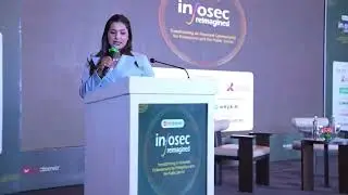 Anchor Rimjhim hosting, Infosec reimagined, cyber security and AI summit ￼🎤