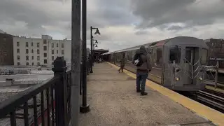 MTA IRT Pelham Line: R62A 6 train to 125 St-Lex Av, Manhattan @Elder Avenue