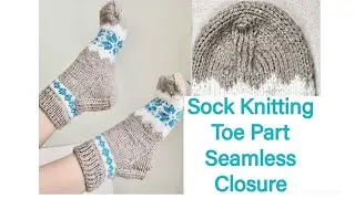 How to Knit Socks Start to Finish Part 6 Toe Closure Kitchener Stitch ❤️ #handmade #life #fun #how