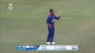 Nepal vs Uae Winning moment nepal nepal won the game final over game sandeep lamichhane #cricket