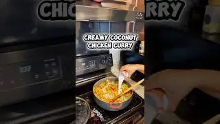 Creamy coconut chicken curry #cooking