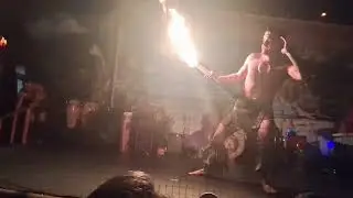 The warriors of fire,@Polynesian Fire Luau.