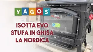 Isotta Evo Stufa a legna in ghisa La Nordica panoramica prodotto Yagos