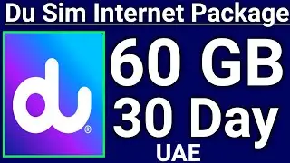 Du Sim Card 60GB Internet Package Monthly | Du Sim 60GB Internet Monthly Package