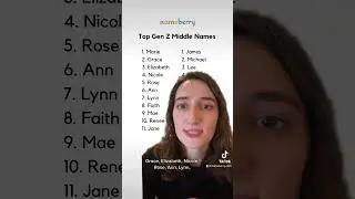The top Gen Z middle names #babynames #middlenames #nameberry