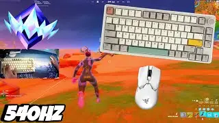 TK75SE ASMR 😴 Unreal Ranked 🏆 Satisfying Keyboard Fortnite 540 FPS 4K