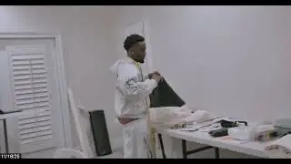 Kai Cenat hand-sews his first leather bag for Vivet 👀🔥