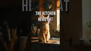 The Kitchen Hero Cat #smartcat #kitchenadventures #animalfriends #cookingfun #corn