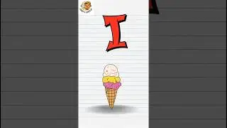 I for Ice-cream 🍨| Tasty ABC Learning | Chiku'sEduPlay #abcshorts #kidsfunlearning #preschool #abcd