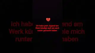 ich habe beim Jugend am Werk gek&uuml;ndigt n&auml;mlich runtergemacht haben fertig gemacht haben 💔