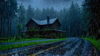 Calm Your Mind 🌧️ Forest Cabin Rain Sounds with Soft Thunder