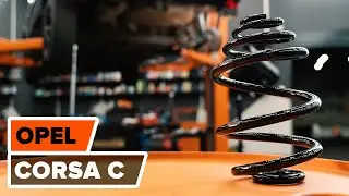 How to change Rear Springs on OPEL CORSA C TUTORIAL | AUTODOC