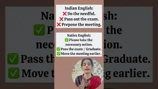 Indian English vs native English ￼ #youtubeshorts #learnenglish #trending #shorts