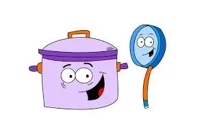 How To Draw Kitchen Things | Learn Colors | Coloring Pages For Kids | Kids Fun