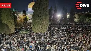 LIVE: Worshippers Gather for Tarawih Prayers on Third Day of Ramadan at Al-Aqsa Mosque | AK15