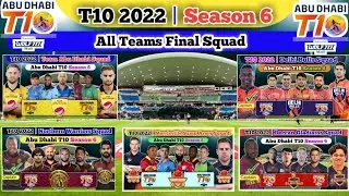 abu dhabi t10 league 2022 all team squad, t10 2022 all team squad, abu dhabi t10 2022 all team squad
