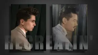 Recreating my grandfather's photo / self-portraits / advanced selfie movie