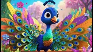 Feathery Peacocks Go Strut Strut Strut | Animal Nursery Rhyme for Kids | Baby Songs