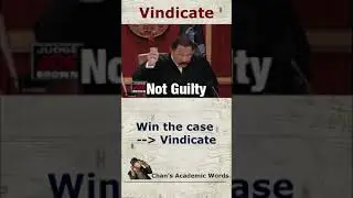 Academic words for SAT, TOEFL, and Other standardization exams - Vindicate #shorts