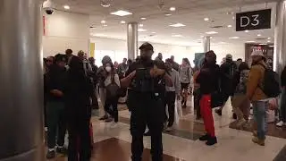 Police Supervisor States There Is No 6' Distance COVID19 Rule At Atlanta Airport (ATL) Gate D3