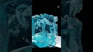 Hypnotic Blue Foam Cutting ASMR &ndash; Crunch, Fizz & Bubble Magic