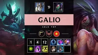 Galio Top vs Akali - VN Grandmaster Patch 25.15