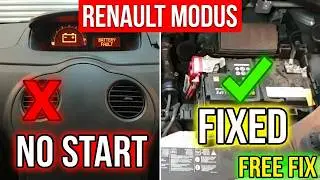 Renault Modis No Start, No Crank, Battery Fault When Running Sorted with NO PARTS NEEDED